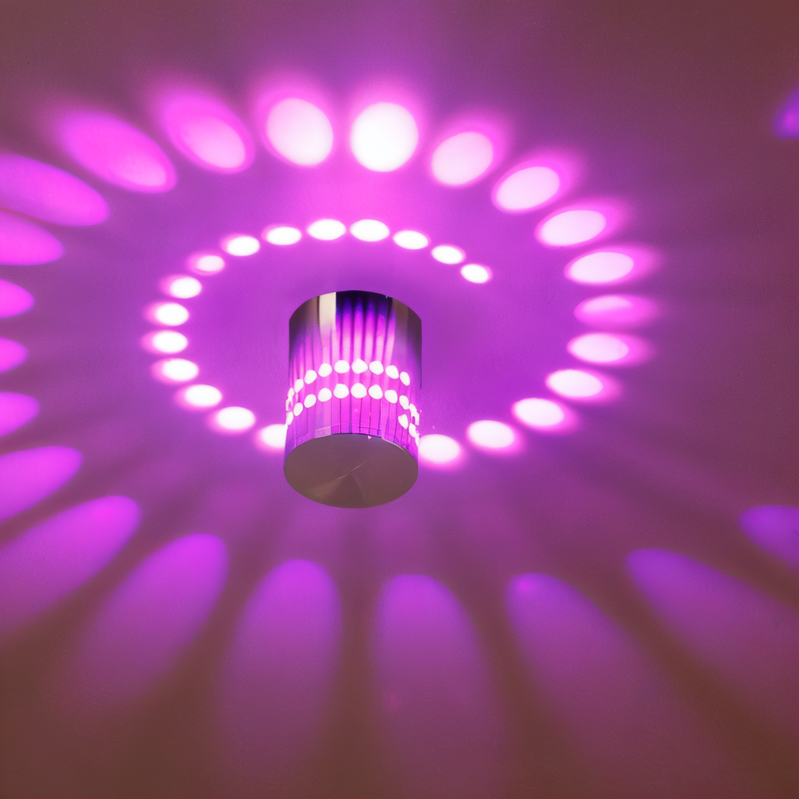Bright LED Spiral Wall Lamp