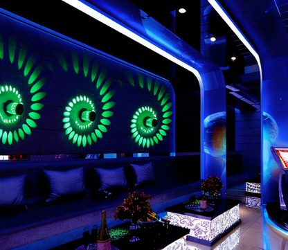 Bright LED Spiral Wall Lamp
