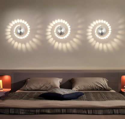 Bright LED Spiral Wall Lamp