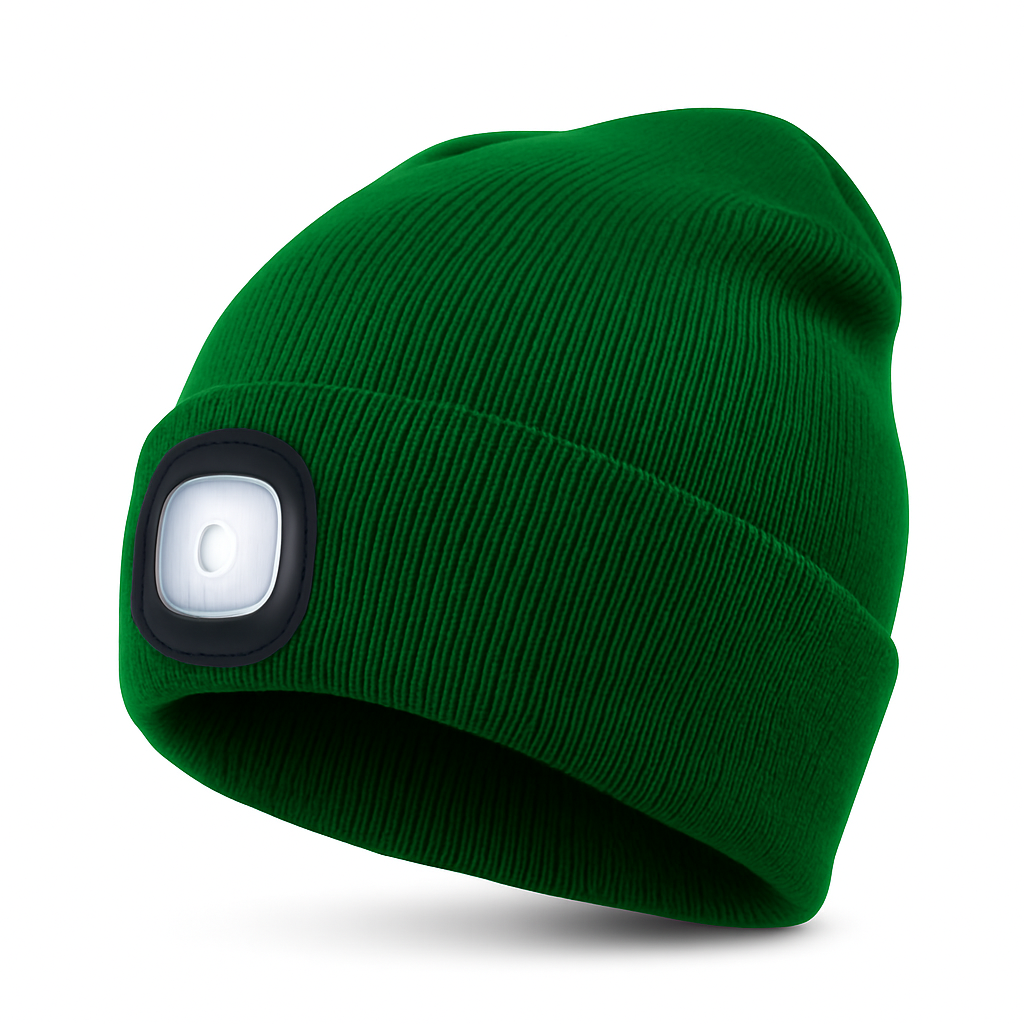 LuminHat | Versatile Warm Knit Beanie with Rechargeable LED Light 10