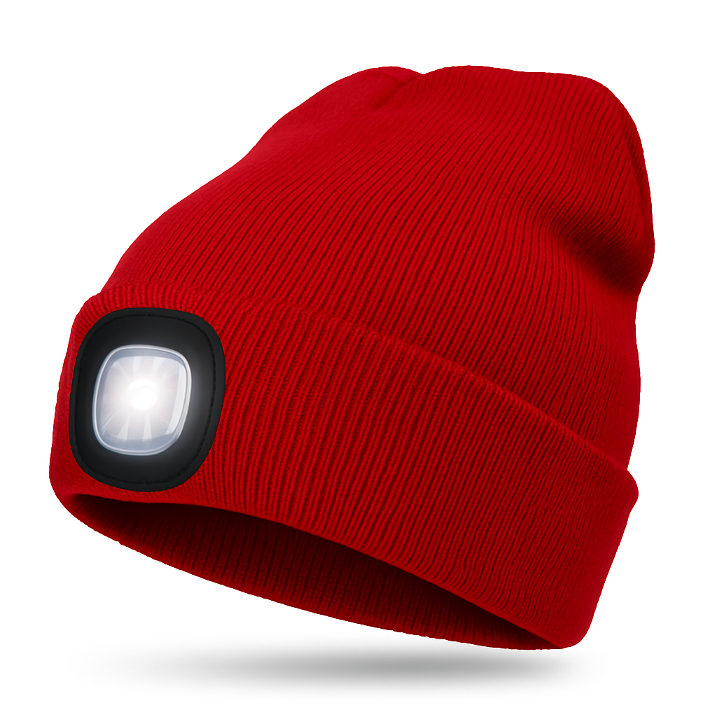 LuminHat | Versatile Warm Knit Beanie with Rechargeable LED Light 11
