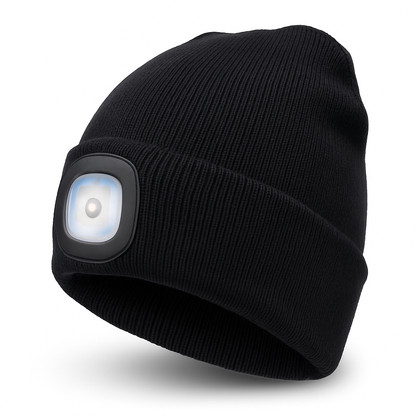 LuminHat | Versatile Warm Knit Beanie with Rechargeable LED Light 13