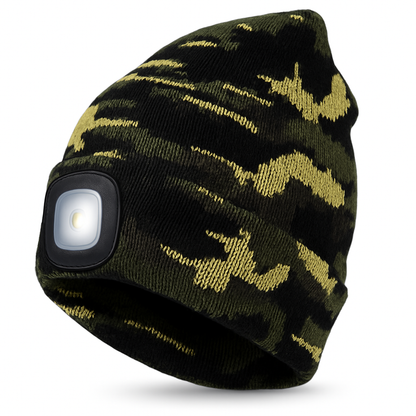 LuminHat | Versatile Warm Knit Beanie with Rechargeable LED Light 9