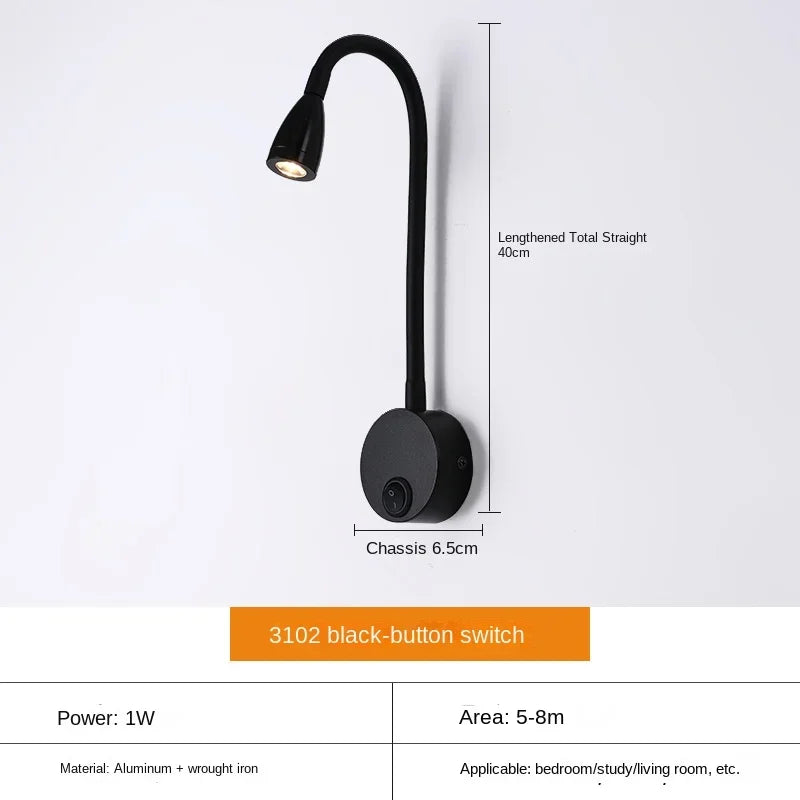 LuminaFlex | Modern Adjustable LED Wall Light for Reading and Work 2