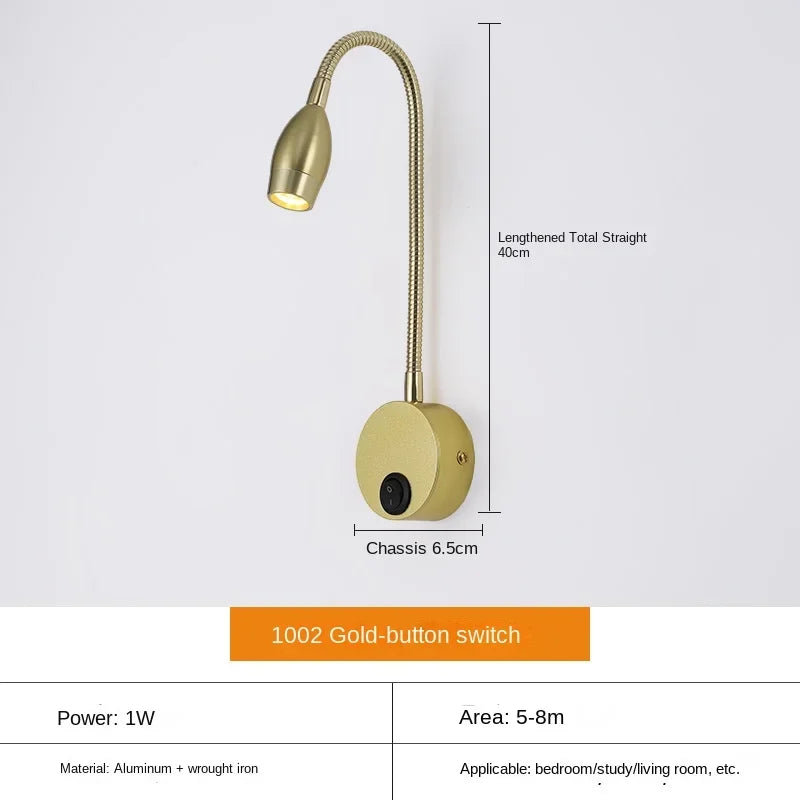 LuminaFlex | Modern Adjustable LED Wall Light for Reading and Work 4
