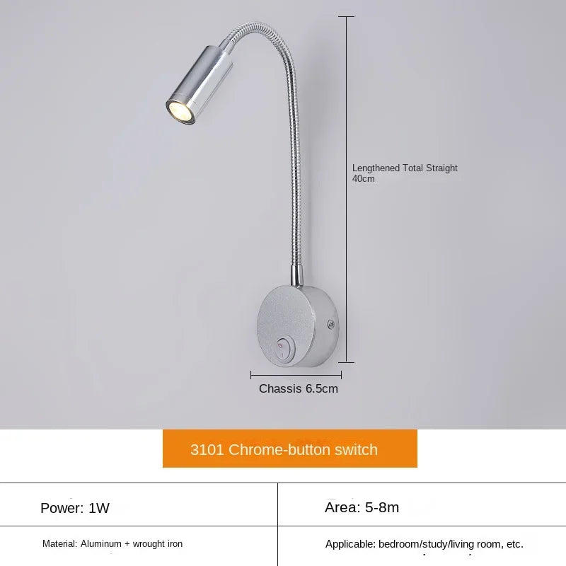 LuminaFlex | Modern Adjustable LED Wall Light for Reading and Work 9