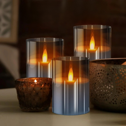 Warm White Battery Operated Candle Set - Fesara