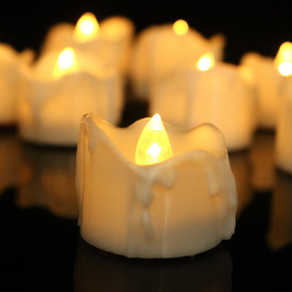 Warm Glow Flameless LED Candle Holder Set - Fesara
