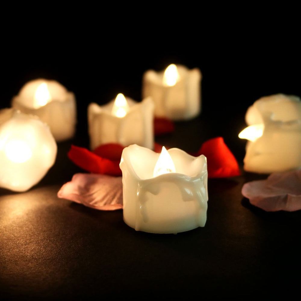 LuminaGlow | Elegant Safe Flameless LED Tea Light Candle Holders Set 3