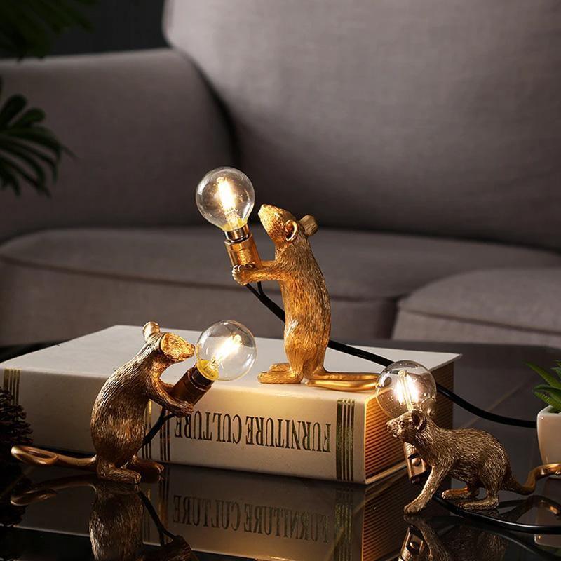 LuminaMouse | Elegant Chic Table Lamp for Living Room & Bedroom 1