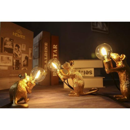 LuminaMouse | Elegant Chic Table Lamp for Living Room & Bedroom 12