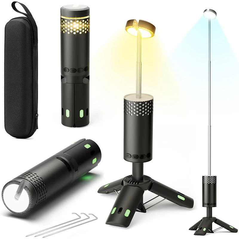LuminaTripod | Versatile Rechargeable LED Camping Lantern with Power Bank 1