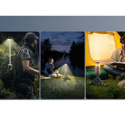 LuminaTripod | Versatile Rechargeable LED Camping Lantern with Power Bank 3