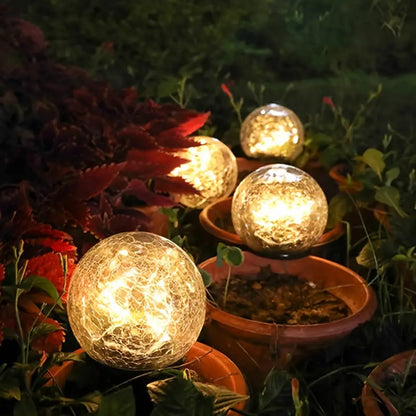 Solar Powered Garden Globe Lamp Beautiful Design