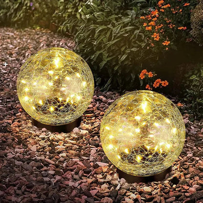 Solar Powered Garden Globe Lamp Beautiful Design