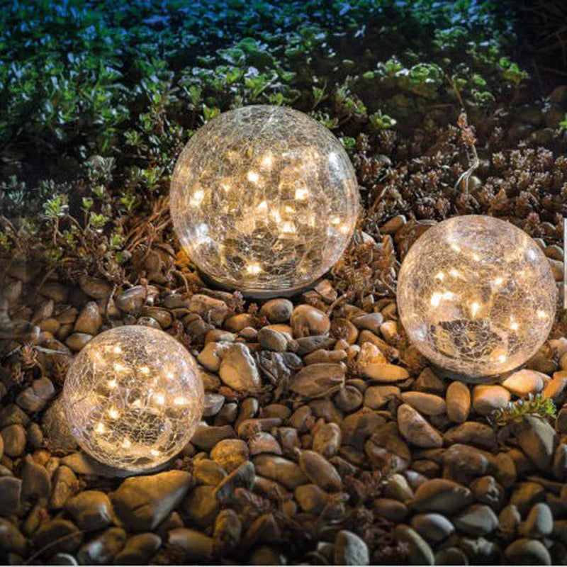Solar Powered Garden Globe Lamp Beautiful Design