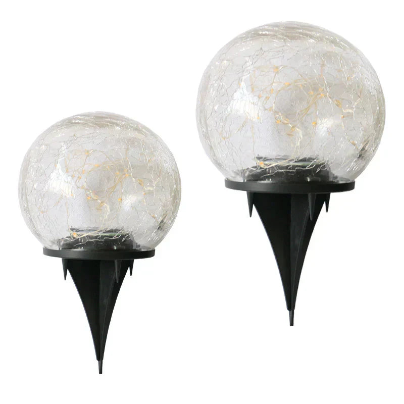 Solar Powered Garden Globe Lamp Beautiful Design