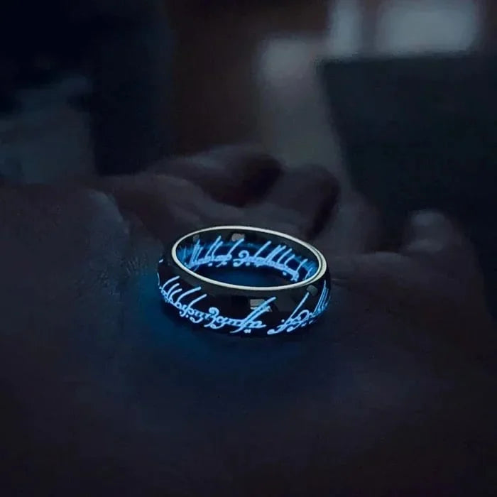 Shining Magic Glow Ring with Sparkling Symbols - Fesara