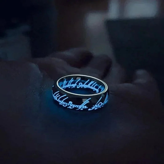 Shining Magic Glow Ring with Sparkling Symbols - Fesara