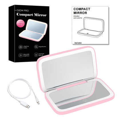 Luminara | Elegant Compact LED Makeup Mirror with Dual Magnification 16
