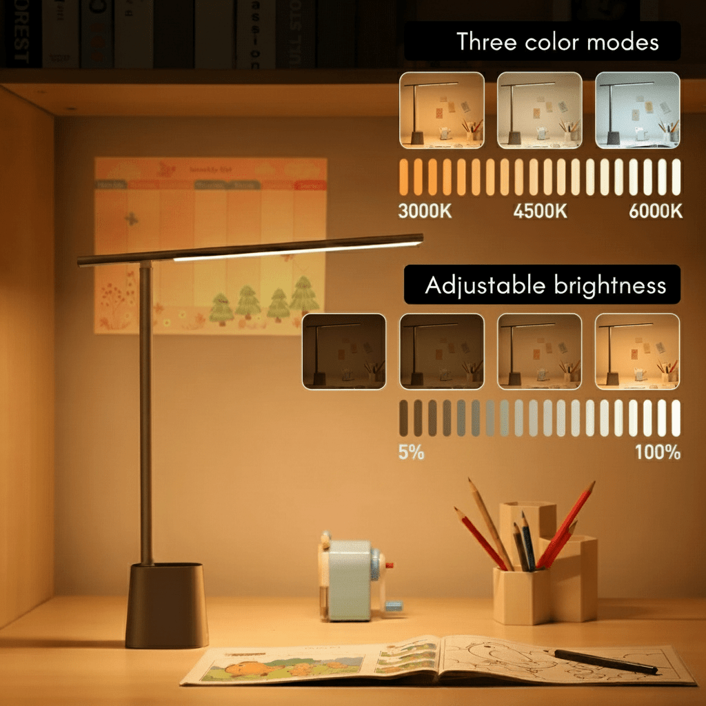 Luminara | Sleek Portable Dimmable LED Desk Lamp with Battery 4