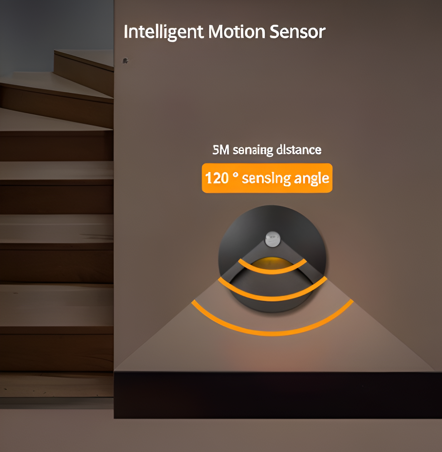 Bright LED Outdoor Wall Lamp with Motion Sensor
