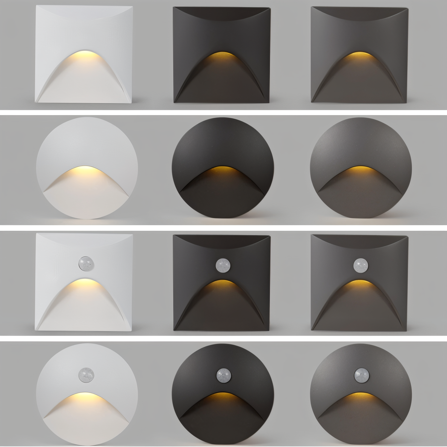 Bright LED Outdoor Wall Lamp with Motion Sensor