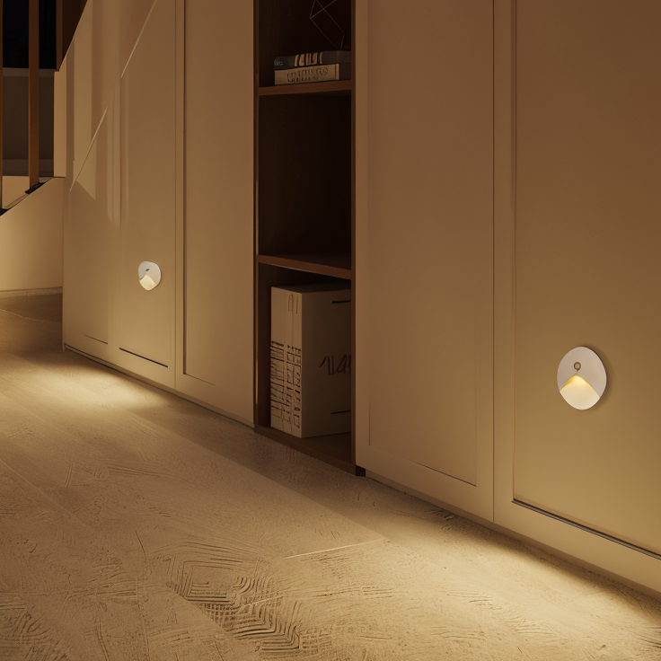 Bright LED Outdoor Wall Lamp with Motion Sensor