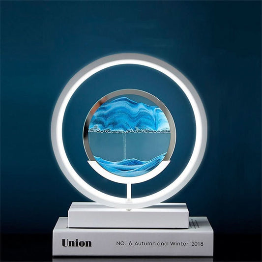 Colorful LED Desk Lamp with USB Port for Calming Mood - Fesara