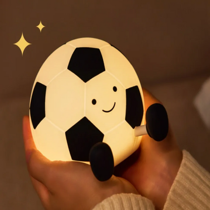 Glowing Soccer Ball Table Lamp with Adjustable Brightness