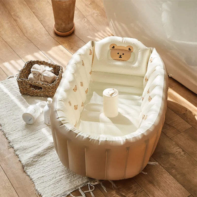 Portable Baby Bathtub | Inflatable Bath Support