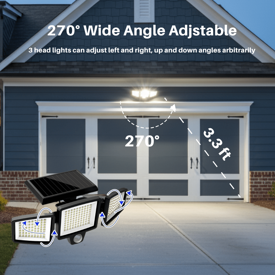 LumosGuard | Ultra-Bright Solar Motion Sensor Security Light for Outdoors 1