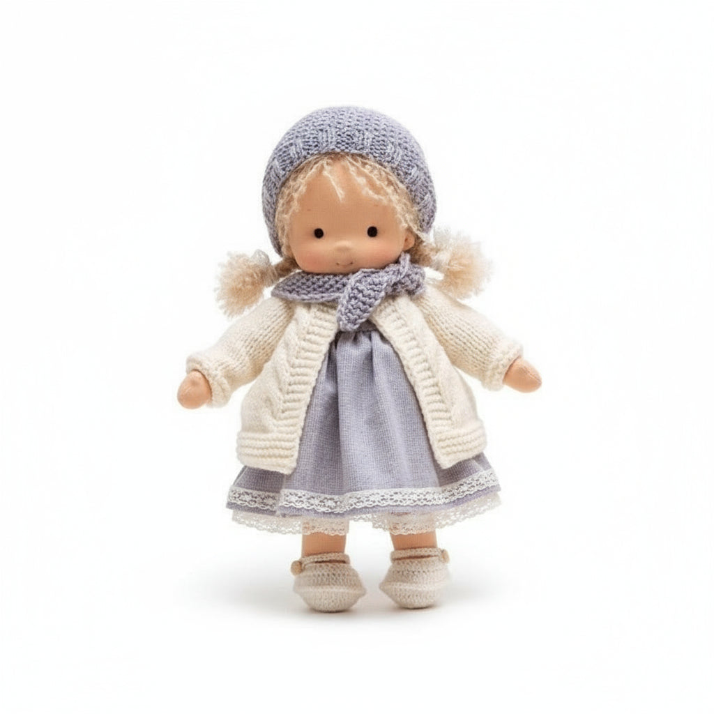 Soft Handmade Waldorf Doll for Kids Creative Play - Fesara