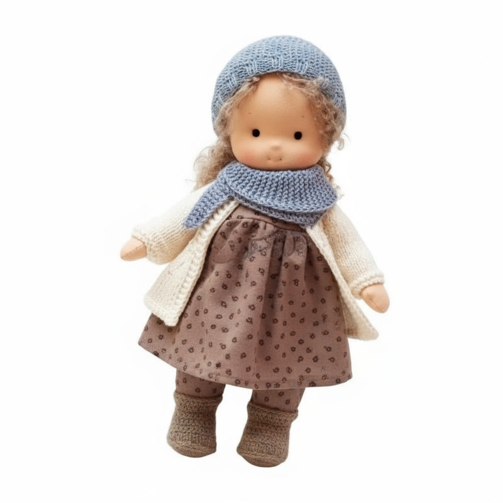 Soft Handmade Waldorf Doll for Kids Creative Play