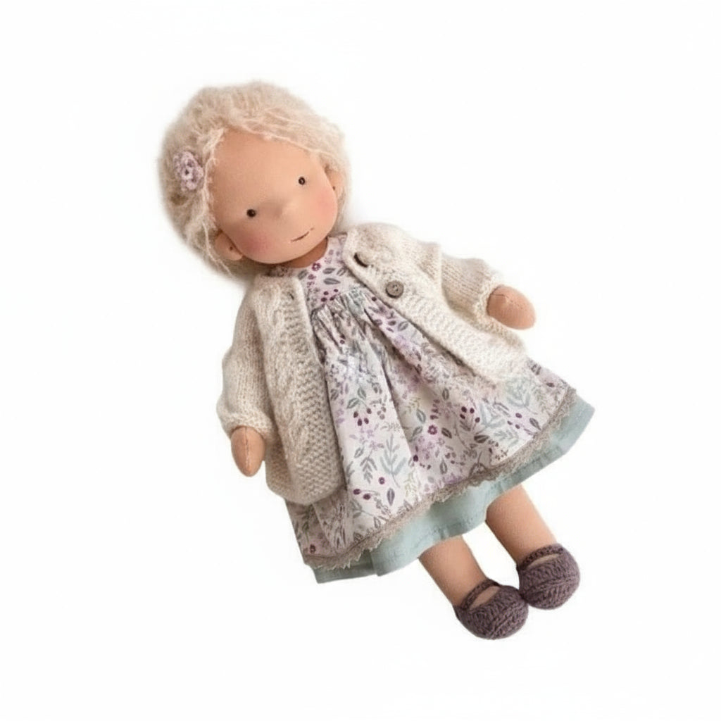 Soft Handmade Waldorf Doll for Kids Creative Play