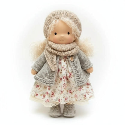 Soft Handmade Waldorf Doll for Kids Creative Play