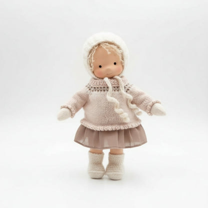 Soft Handmade Waldorf Doll for Kids Creative Play
