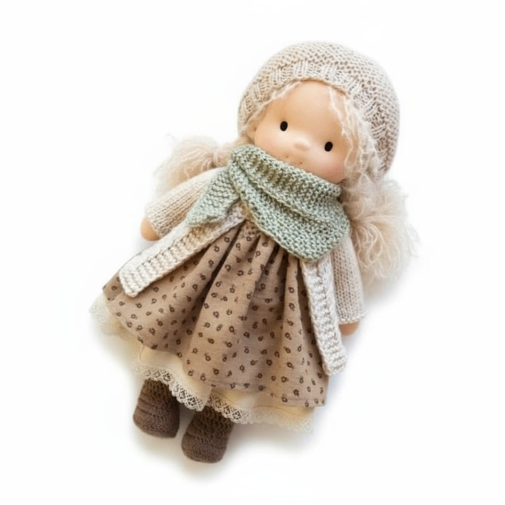 Soft Handmade Waldorf Doll for Kids Creative Play