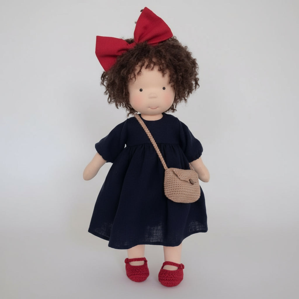 Soft Handmade Waldorf Doll for Kids Creative Play