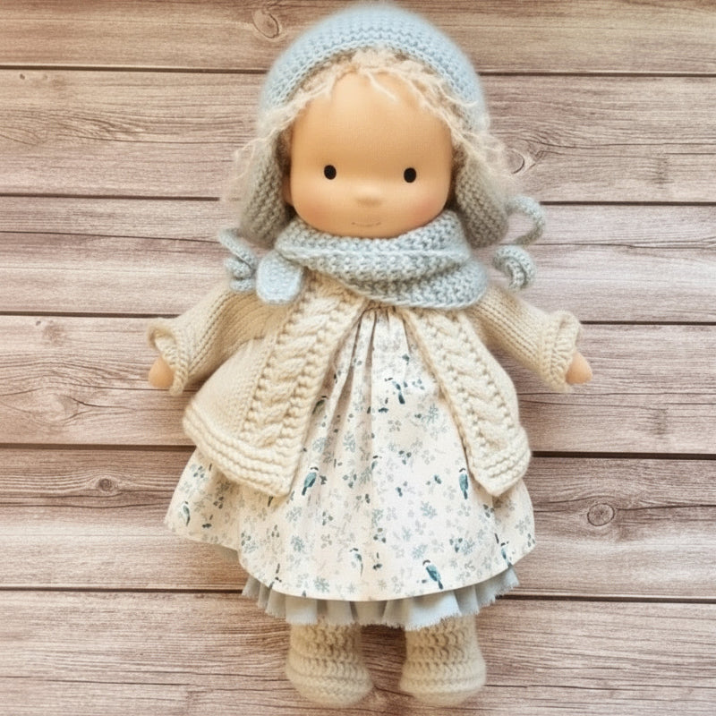 Soft Handmade Waldorf Doll for Kids Creative Play