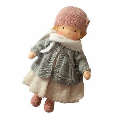 Soft Handmade Waldorf Doll for Kids Creative Play