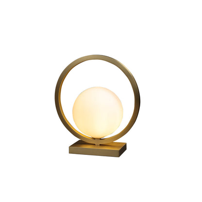 Elegant Brass Table Lamp with Warm Ambient Light