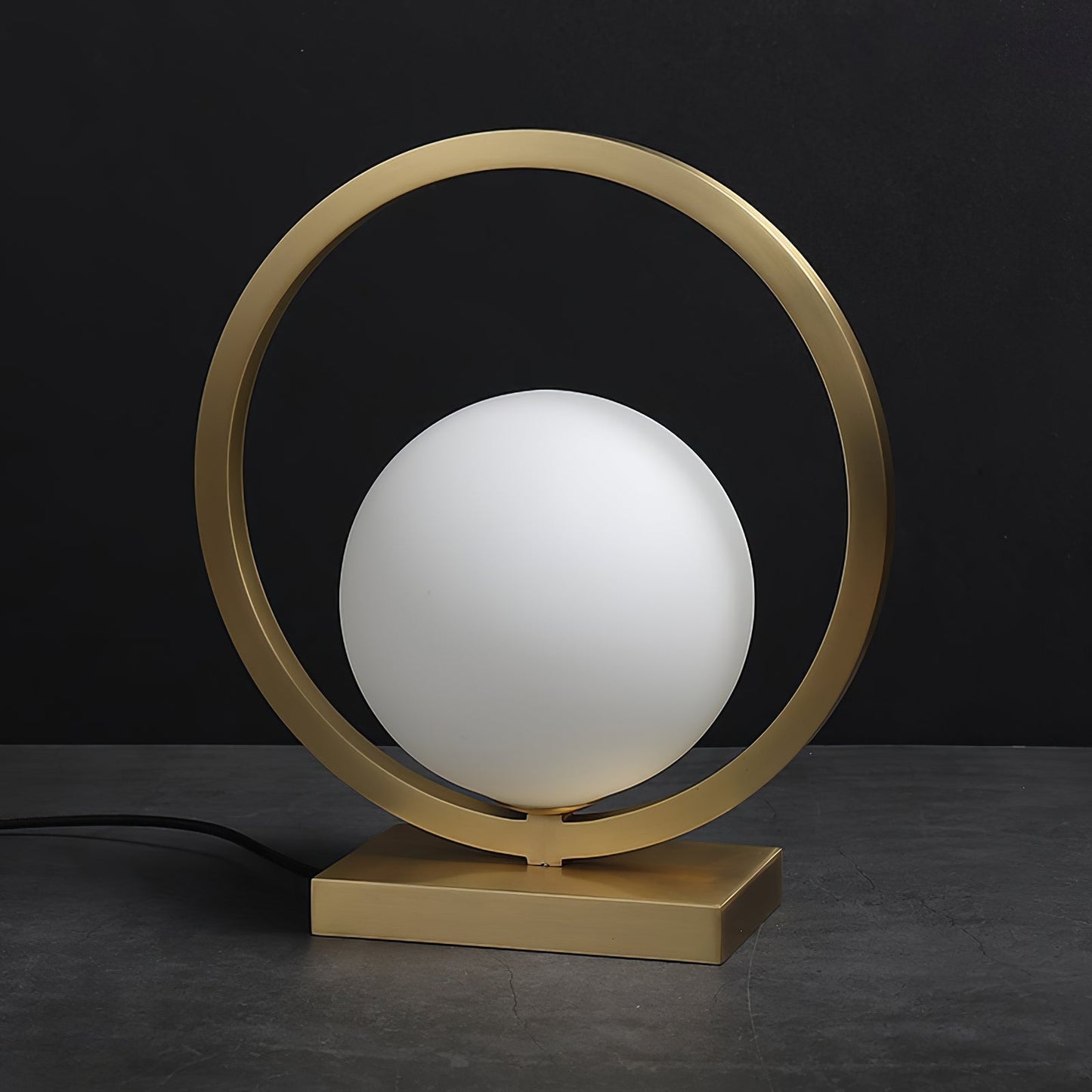 Elegant Brass Table Lamp with Warm Ambient Light