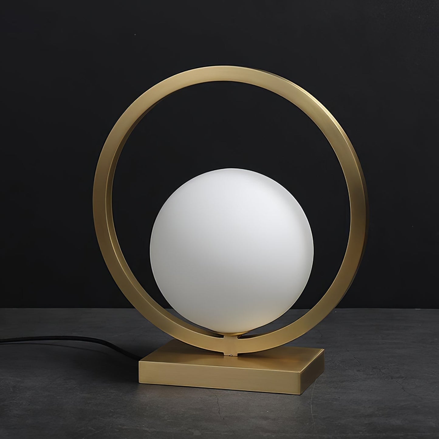 Elegant Brass Table Lamp with Warm Ambient Light