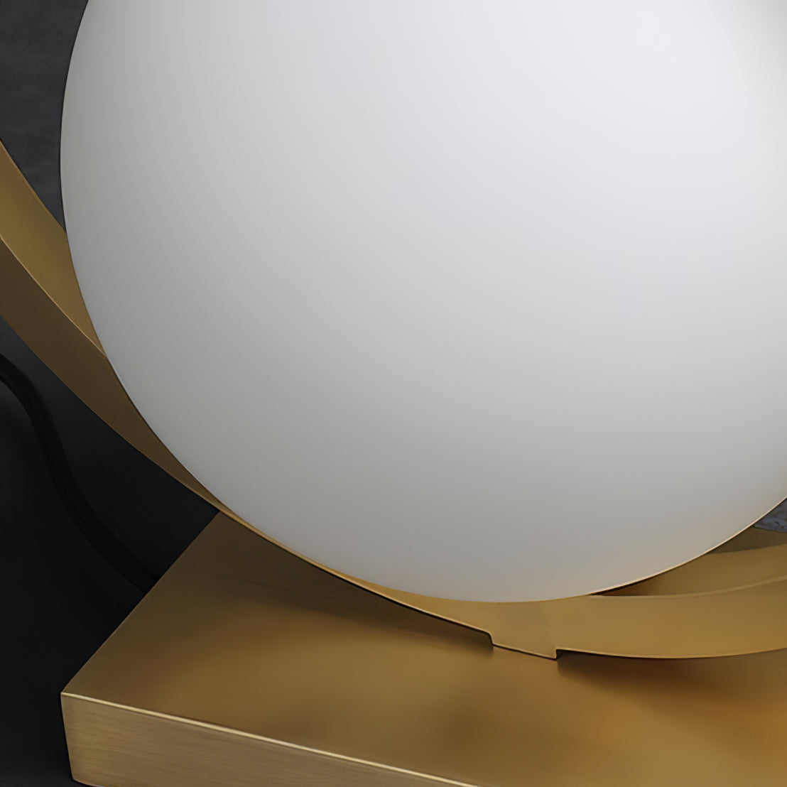Elegant Brass Table Lamp with Warm Ambient Light