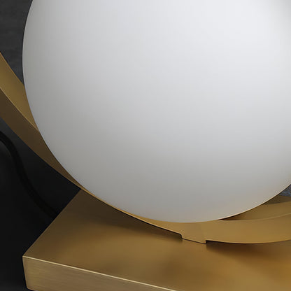 Elegant Brass Table Lamp with Warm Ambient Light