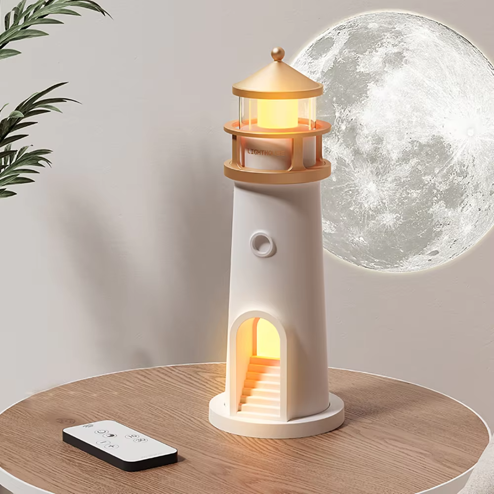 Modern Table Lamp with Bluetooth Speaker & Night Light
