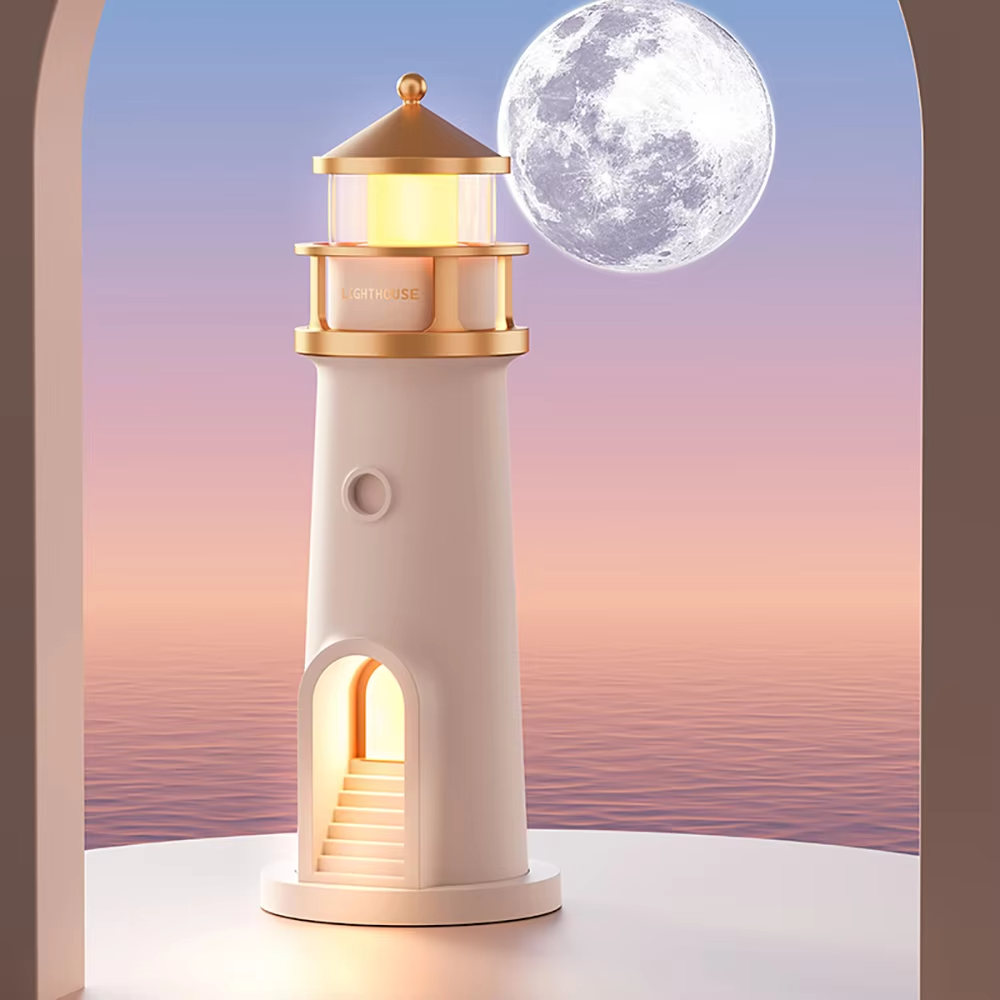 Modern Table Lamp with Bluetooth Speaker & Night Light