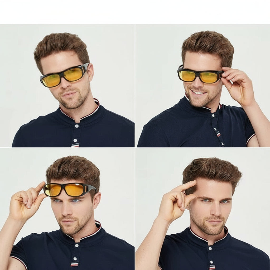 LunarisGlow | Anti Glare Night Driving Glasses with UV400 Protection 2