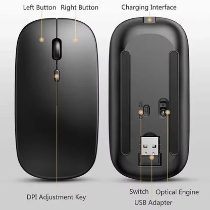 Lunaris | Ergonomic Silent Wireless Gaming Mouse with Rechargeable Battery 2